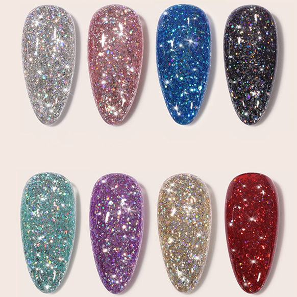 supply Christmas glitter gel polish products