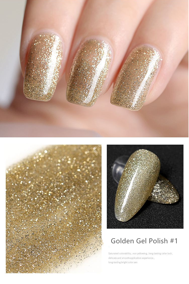 Golden platinum gel