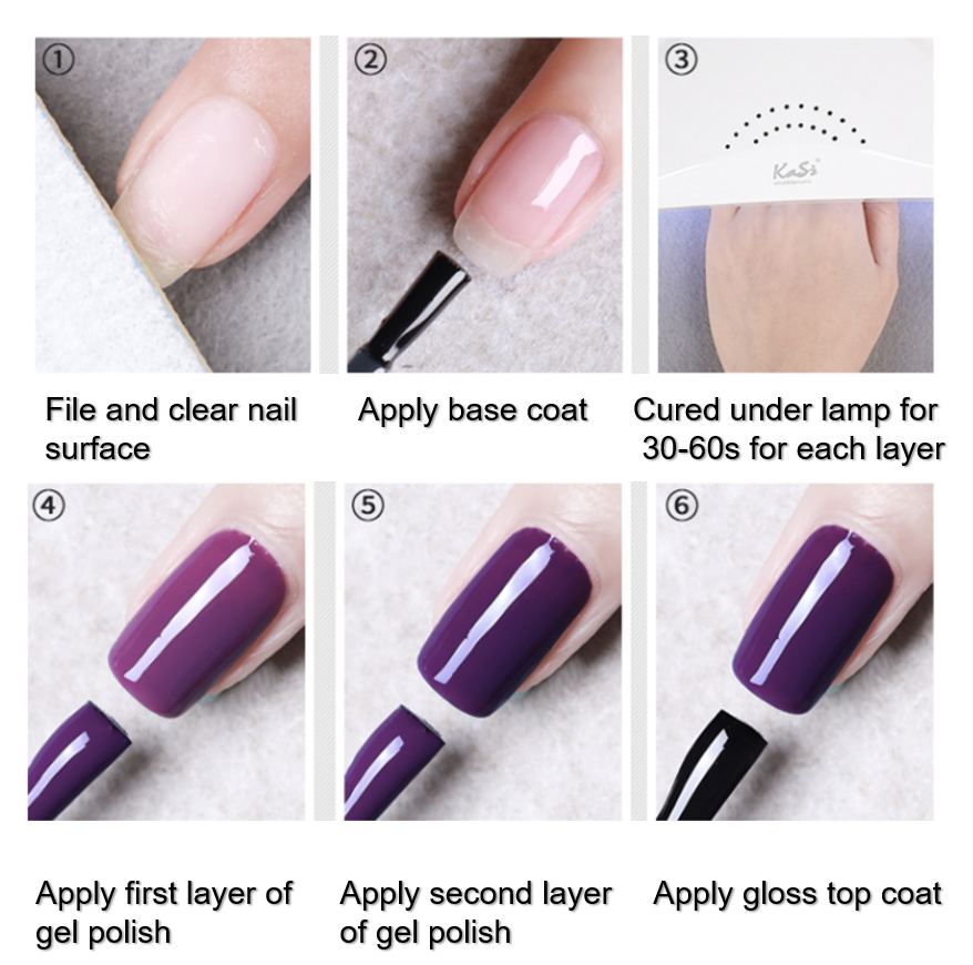 Como aplicar esmalte em gel