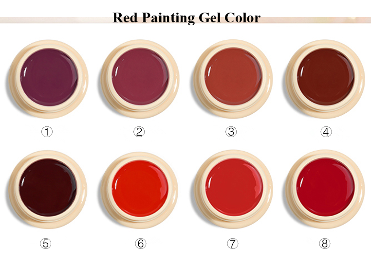 Red painting gel