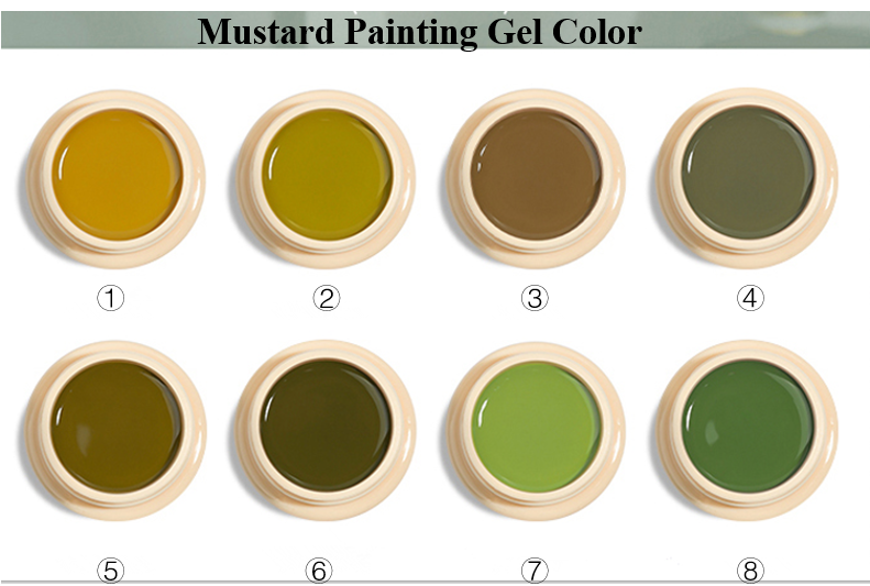 Yellow color painting gel
