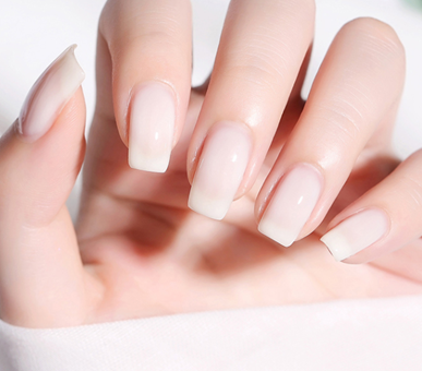 cream white gel nail polish